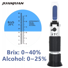 Рефрактометр ATC Brix 0-40%,Alcohol 0-25%