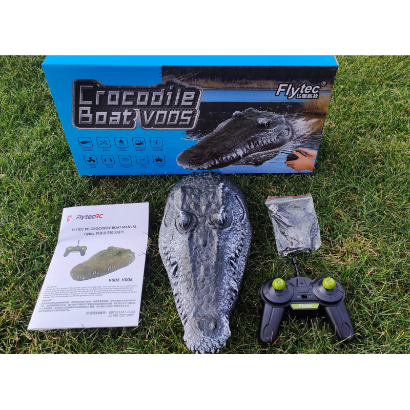 Іграшка плавальна на радіокеруванні Голова Крокосила Flytech V005 Іграшка плавальна на радіокеруванні Голова Крокосила Flytech V005